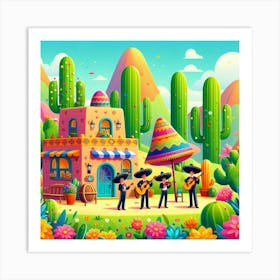 Mexican Carnival Art Print