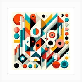 Abstract Geometric Pattern 1 Art Print