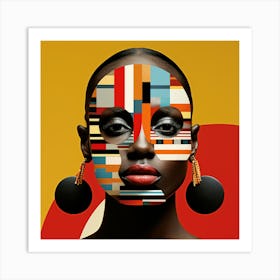 Bauhaus Kenyan Woman 01 Art Print