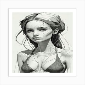 Portrait Of A Woman Art Print