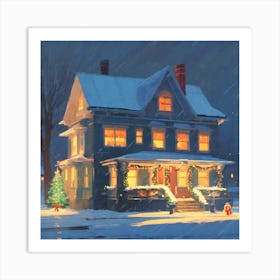 Christmas House 21 Art Print