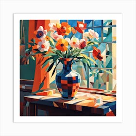 Flowers In A Vase 1 Art Print