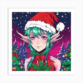 Christmas Elf 3 Art Print
