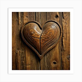 Heart Of Wood Art Print