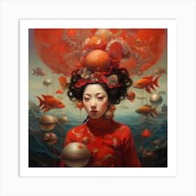 Chinese Woman Art Print