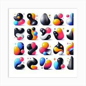 Abstract Shapes Art Print