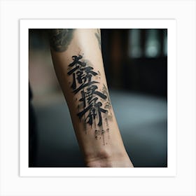 Chinese Calligraphy Tattoo Art Print