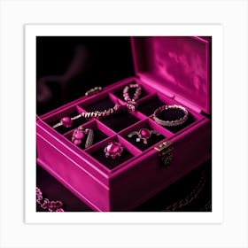 Pink Jewelry Box 1 Art Print