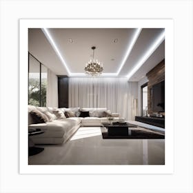 Modern Living Room 2 Art Print