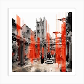 Ruins Of A City 3 Art Print