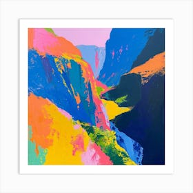 Colourful Abstract Runion National Park France 4 Art Print