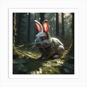 Rabbit In The Forest 76 Art Print