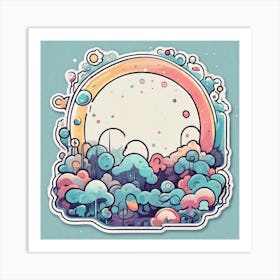 Rainbow Sticker Art Print