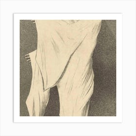 Woman In White Art Print