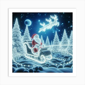 Christmas Sleigh Art Print