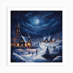 Stitched Retro Holiday Symphony Art Print