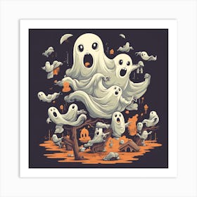 Ghosts In The Forest Art Print