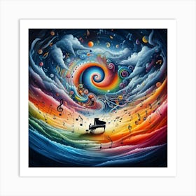 Colorful Music Art Print