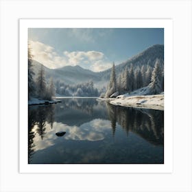 Winter Landscape - Winter Stock Videos & Royalty-Free Footage Art Print