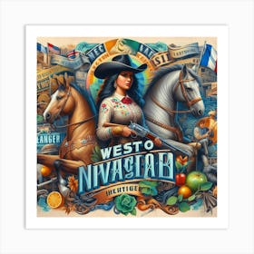 West To Nivada Art Print