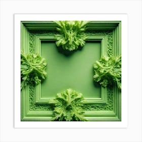 Green Frame 1 Art Print