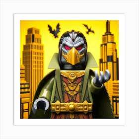 Ra’s al Ghul from Batman in Lego style 1 Art Print