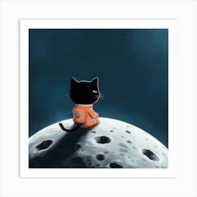 Solo cat Art Print