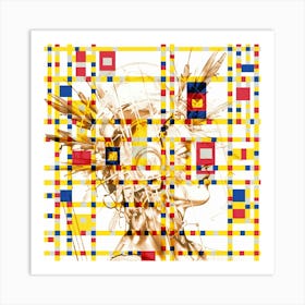 MONDRIAN WARRIOR Art Print