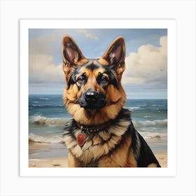 German Shepherd Dog Art Print