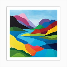 Abstract Travel Collection Norway 3 Art Print