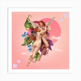 L' Amour Et Psyche Art Print