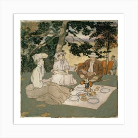 Picnic Under The Fire, Edward Penfield Art Print