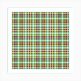 Plaid Fabric 213 Art Print