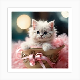 Cute Kitten Art Print