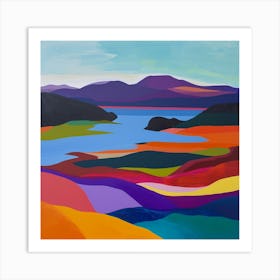Colourful Abstract Loch Lomond Scotland 2 Art Print