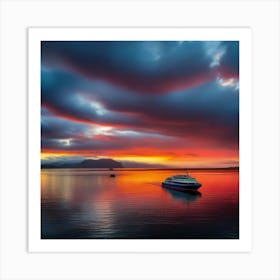 Sunset On The Water 31 Art Print