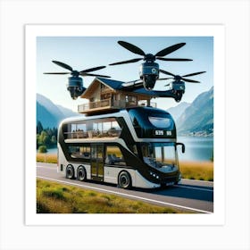 House On A Bus Art Print