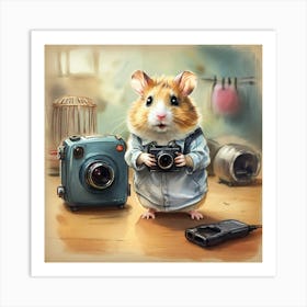 Hamster Photographer Art Print