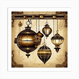 Steampunk Ornaments Art Print