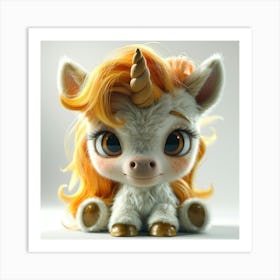 Cute Unicorn 874 Art Print