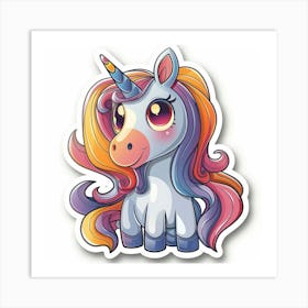 Unicorn Sticker 129 Art Print