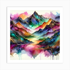 Mountains In The Sky Art Print