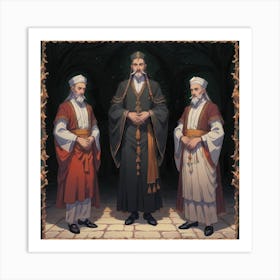 Three Muslims Art Print