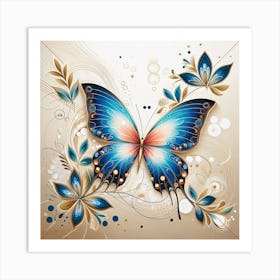 Decorative Art Butterfly V Art Print