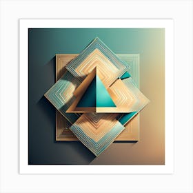 Geometric Abstract Art Art Print