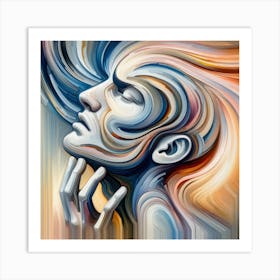 Abstract Of A Woman 1 Art Print