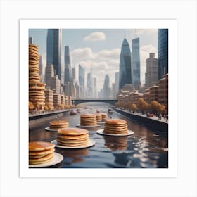 Pancakes In The City 1 Art Print