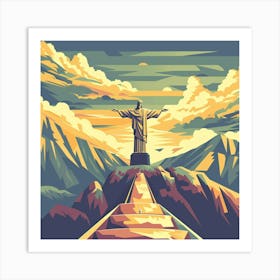 Christ The Redeemer In Rio Art Print