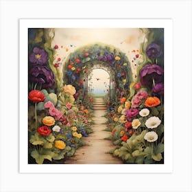 Garden Path 5 Art Print