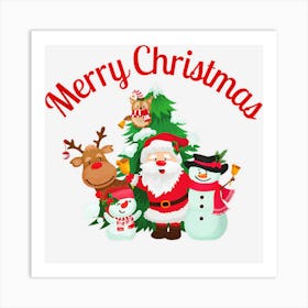 Merry Christmas Crew Design 1 Art Print